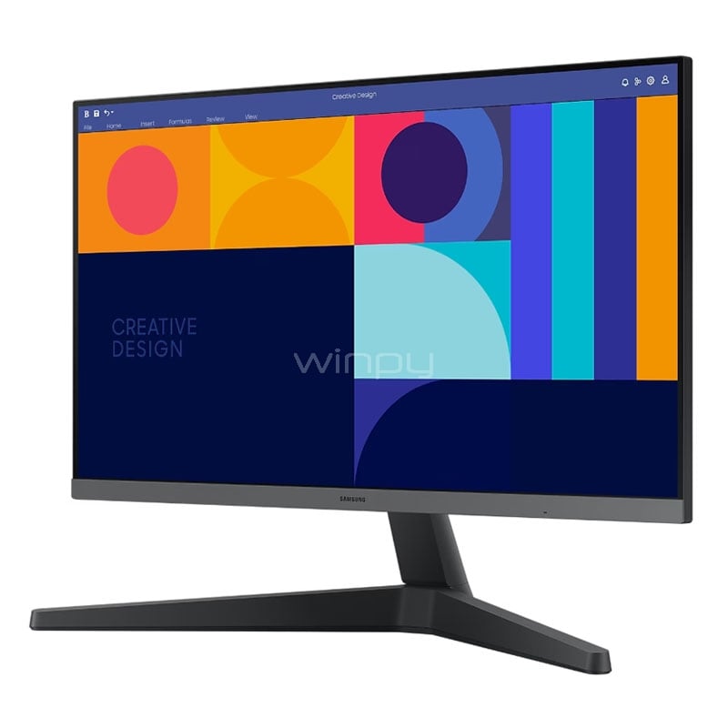 Monitor Samsung Essential S3 de 24“ (IPS, Full HD, 100Hz, D-Port+HDMI, FreeSync, Vesa)