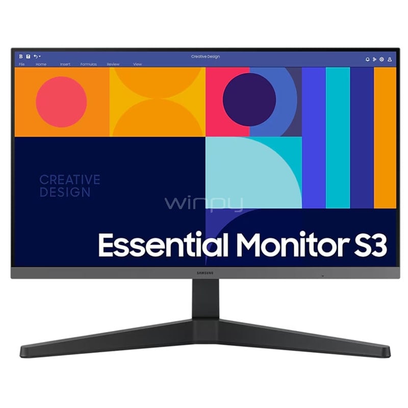 Monitor Samsung Essential S3 de 27“ (IPS, Full HD, 100Hz, D-Port+HDMI, FreeSync, Vesa)