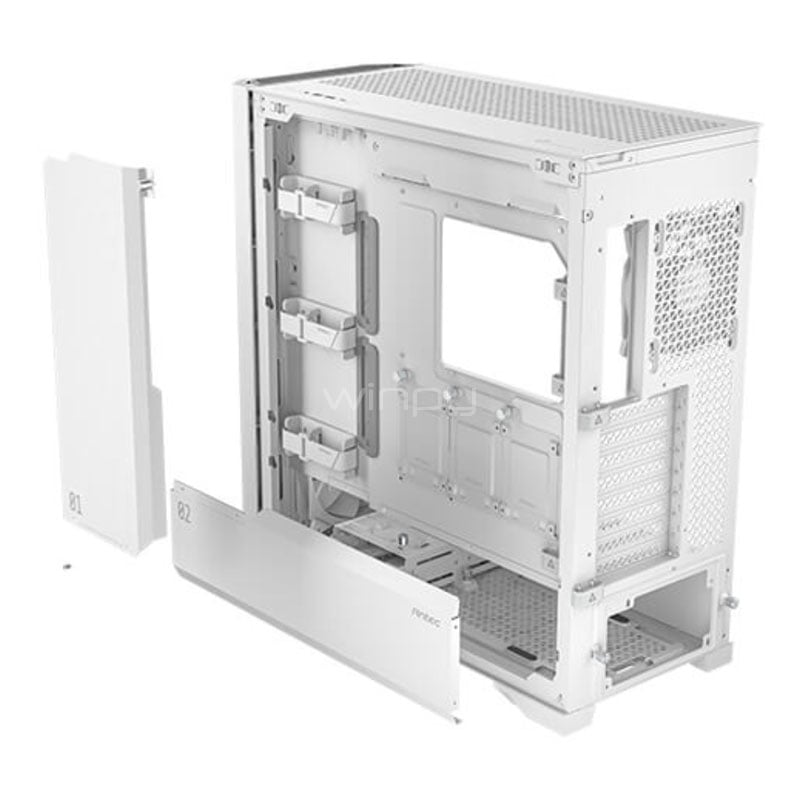 Gabinete Gamer Antec Performance 1 FT White (E-ATX, Vidrio Templado, 4 Ventiladores)