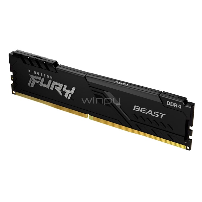 Memoria RAM Kingston FURY Beast Black de 16GB (DDR4, 3600MHz, CL18, DIMM)