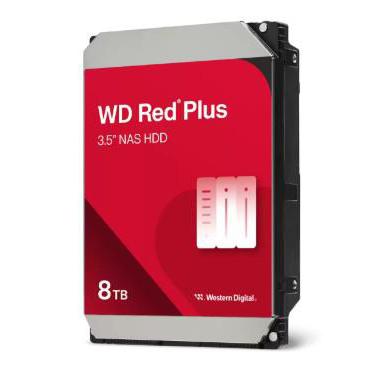 Disco Duro Western Digital Red Plus NAS de 8TB (3.5“, SATA, 7200rpm, 256MB de Caché)