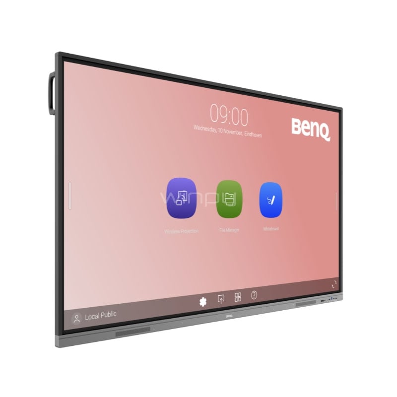 Pantalla Interactiva BenQ RE7503 de 75“ (IPS, 4K, HDMI+VGA+USB-C, Android)