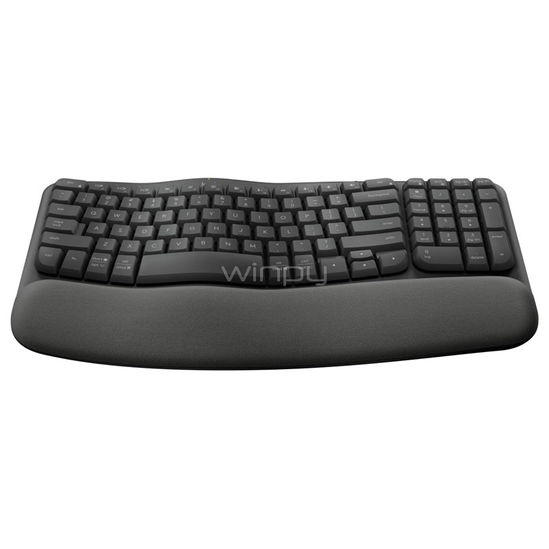 Teclado Logitech Wave Keys (Bluetooth/ Dongle USB, Español, Grafito)