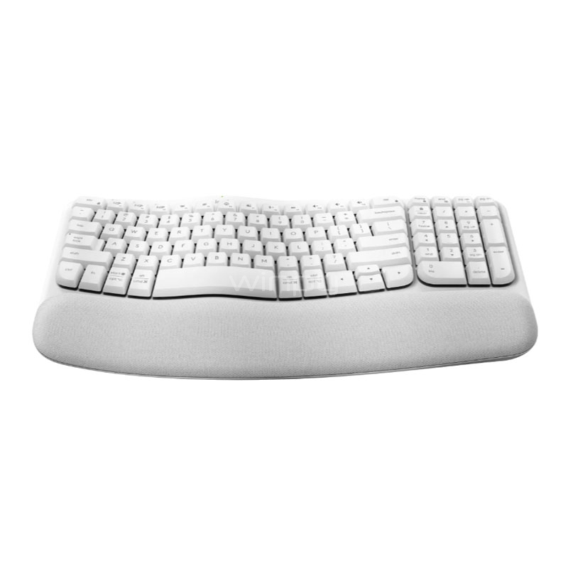 Teclado Logitech Wave Keys (Bluetooth/ Dongle USB, Español, Blanco)