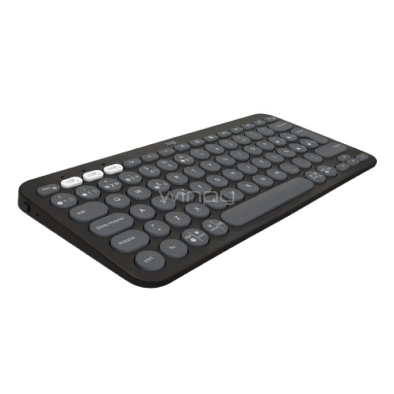 Teclado Logitech Pebble Keys 2 K380s (Bluetooth, Español, Grafito)