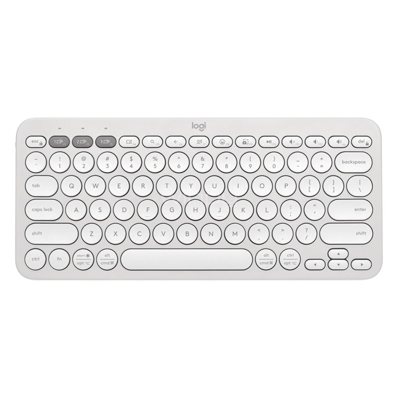 Teclado Logitech Pebble Keys 2 K380s (Bluetooth, Español, Blanco)
