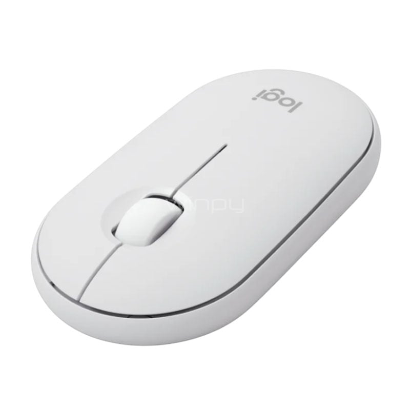 Mouse Logitech Pebble 2 M350s (Bluetooth/ Dongle USB, 4.000dpi, Blanco)