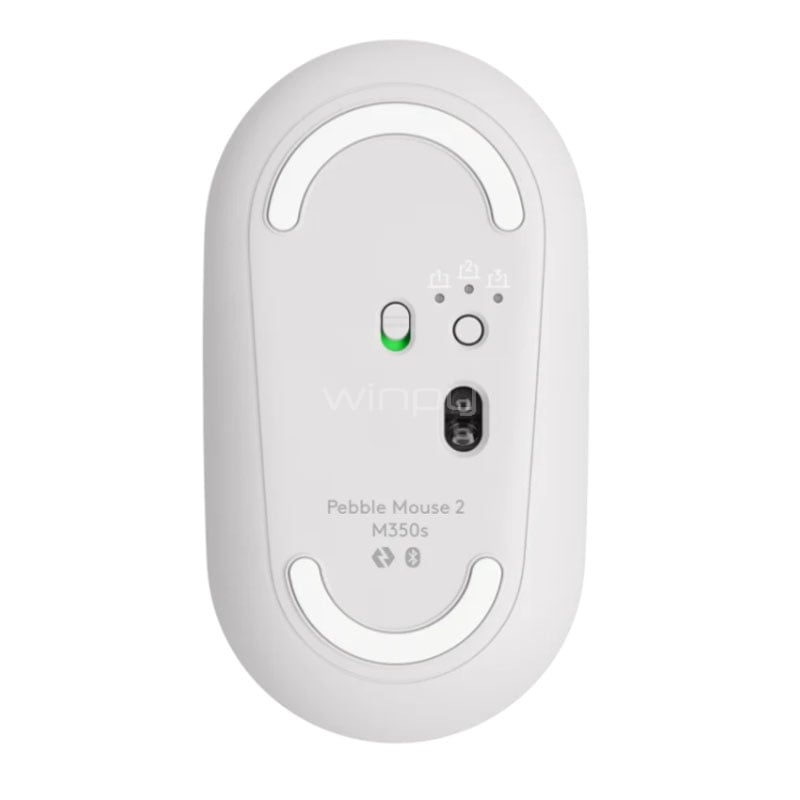 Mouse Logitech Pebble 2 M350s (Bluetooth/ Dongle USB, 4.000dpi, Blanco)
