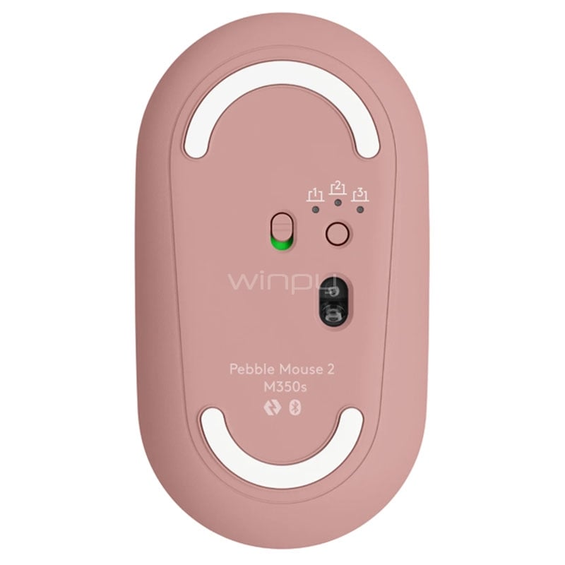 Mouse Logitech Pebble 2 M350s (Bluetooth/ Dongle USB, 4.000dpi, Rosado)