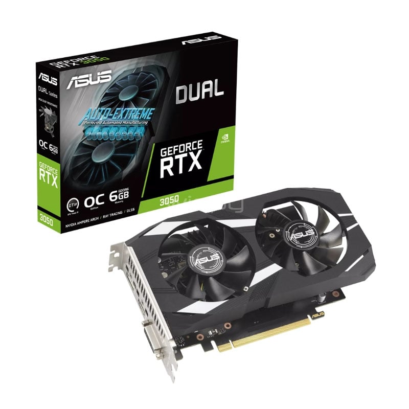 Tarjeta de Video ASUS Dual GeForce RTX 3050 OC Edition 6GB GDDR6