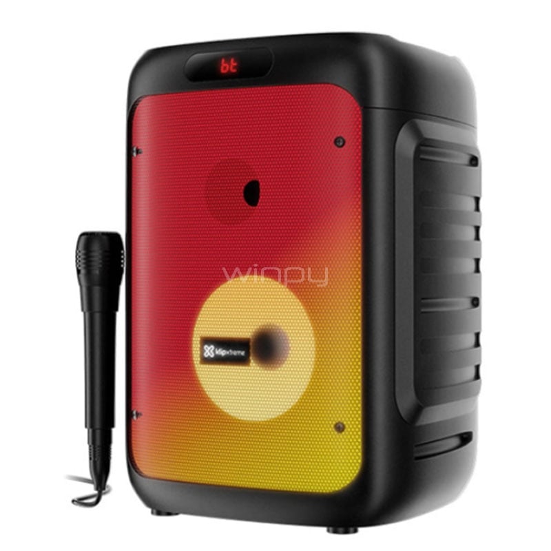 Karaoke Klipxtreme BoomFire X TWS (Bluetooth, LED, Negro)
