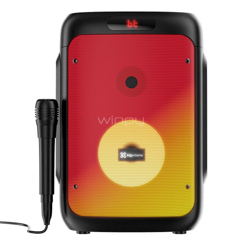 Karaoke Klipxtreme BoomFire X TWS (Bluetooth, LED, Negro)