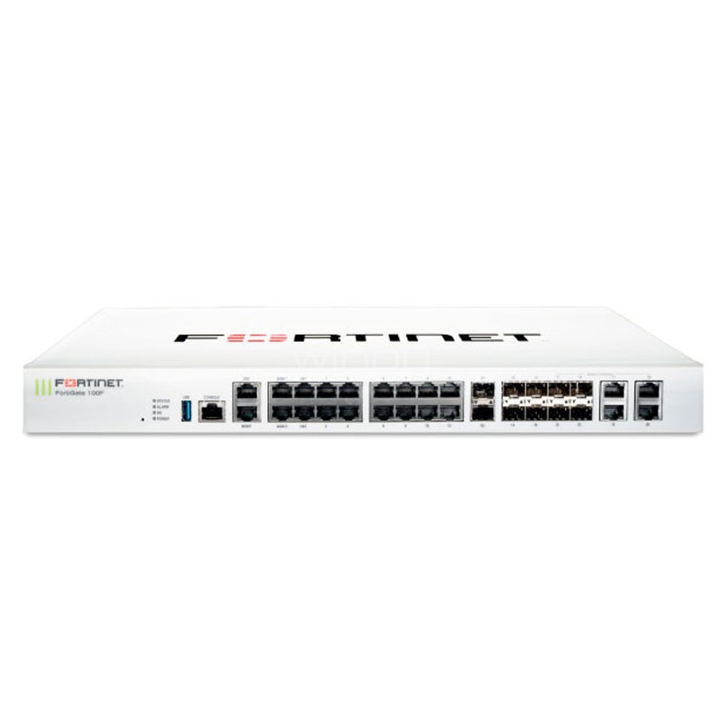 Firewall Fortinet Fortigate 100F (SFP+, 10 GE, 15 Mpps)