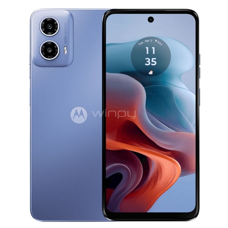 Celular Motorola moto g34 5G de 6.5“ (OctaCore, 8GB RAM, 256GB Internos, Azul)