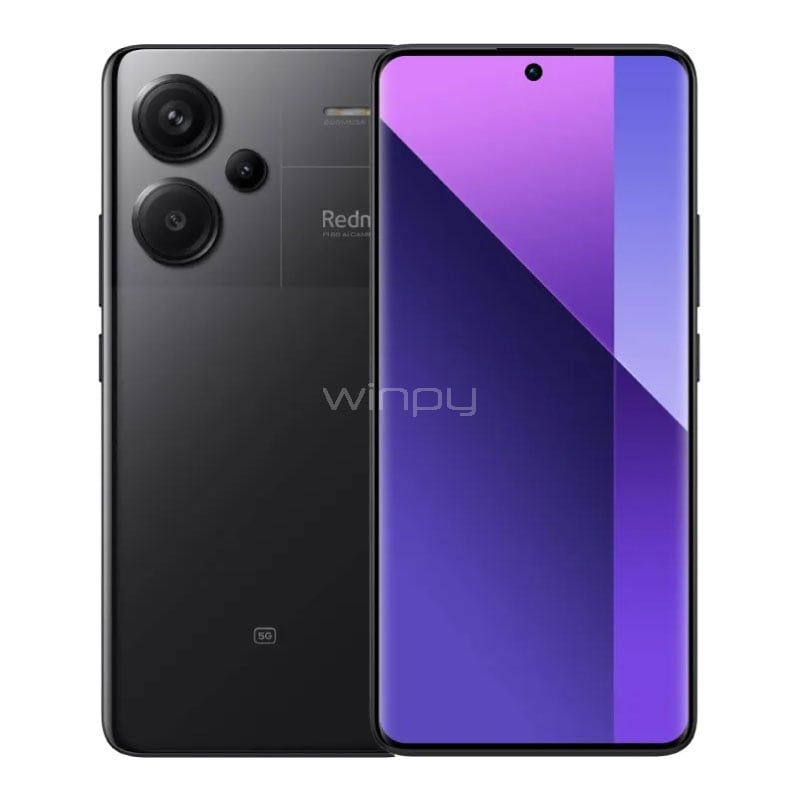 Celular Xiaomi Redmi Note 13 Pro+ 5G de 6.67“ (OctaCore, 12GB RAM, 512GB Internos, Midnight Black)