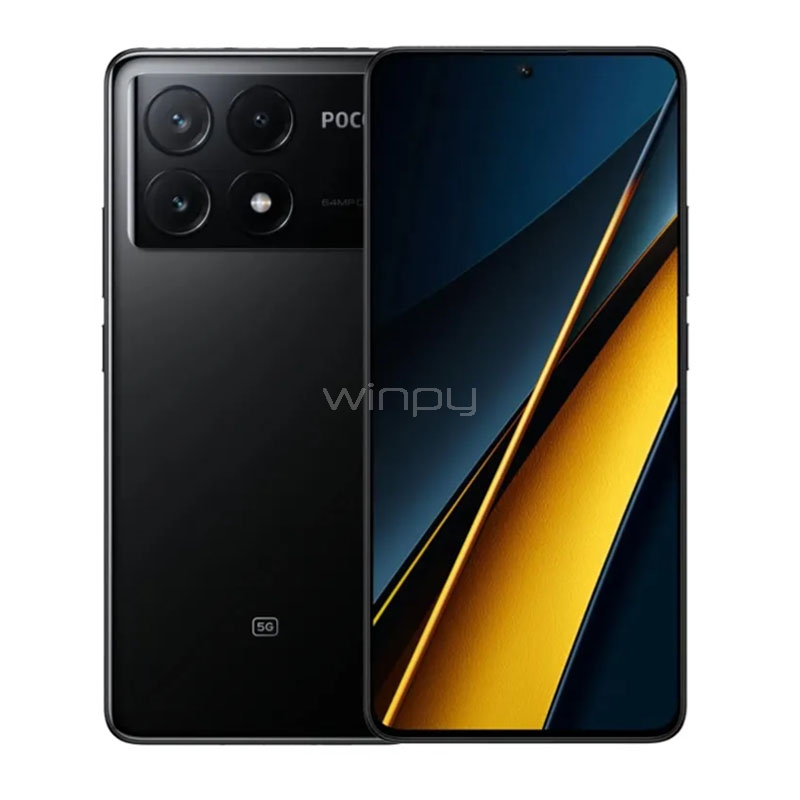 Celular Xiaomi POCO X6 Pro 5G EU de 6.67“ (OctaCore, 12GB RAM, 512GB Internos, Black)