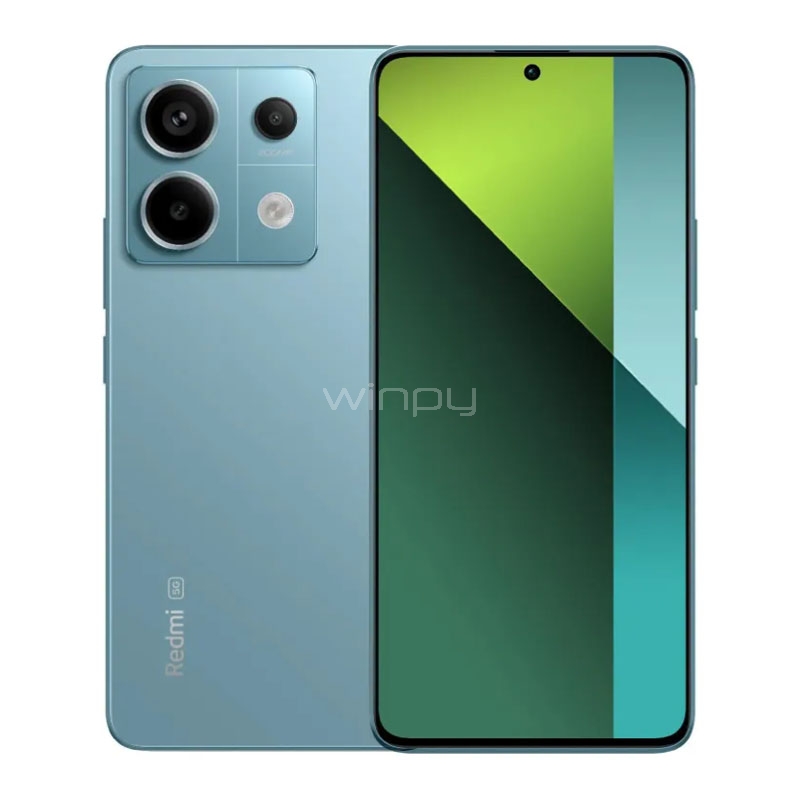 Celular Xiaomi Redmi Note 13 Pro 5G EU de 6.67“ (OctaCore, 8GB RAM, 256GB Internos, Ocean Blue)