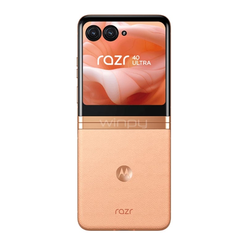 Celular Motorola RAZR 40 Ultra 5G de 6.9“ (OctaCore, 12GB RAM, 512GB Interno, Peach Fuzz)