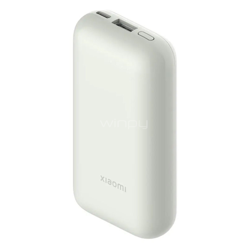 Batería Externa Xiaomi Pocket Edition Pro de 10.000mAh (33W, Carga Rápida, USB-A, USB-C, Ivory)
