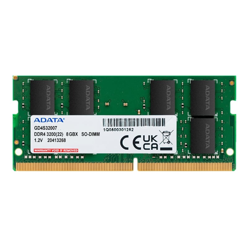 Memoria RAM ADATA GOLD de 8GB (DDR4, 3200MHz, CL22 SODIMM)
