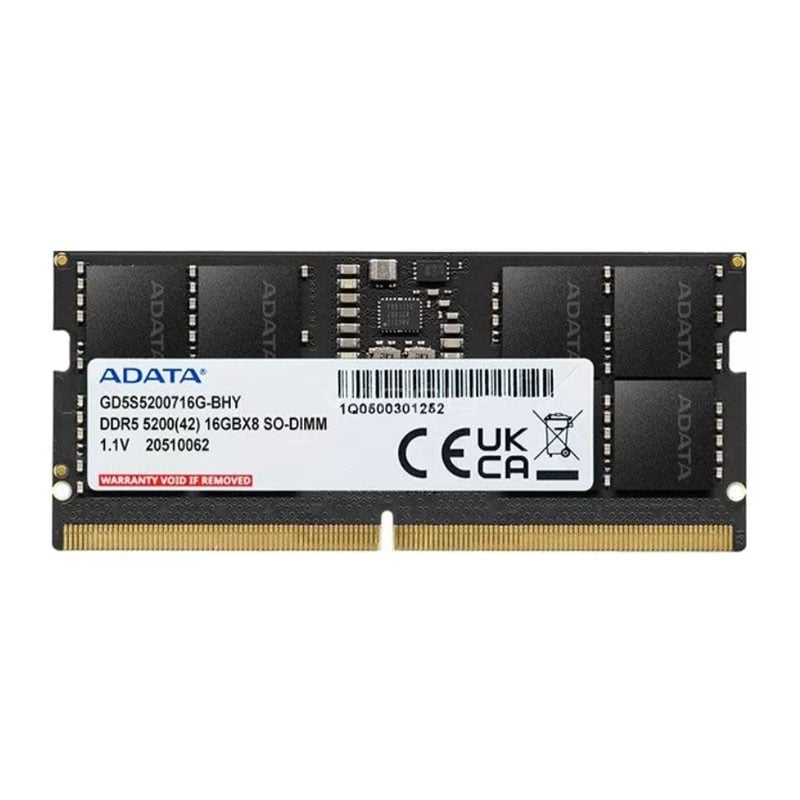 Memoria RAM ADATA Hynix de 16GB (DDR5, 5200MHz, CL42, SODIMM)