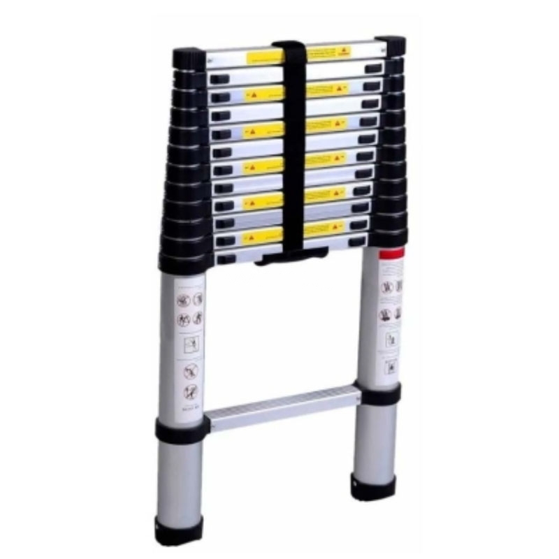 Escalera Telescópica Exelink de 4.1M (13 peldaños, hasta 150Kg, Aluminio)
