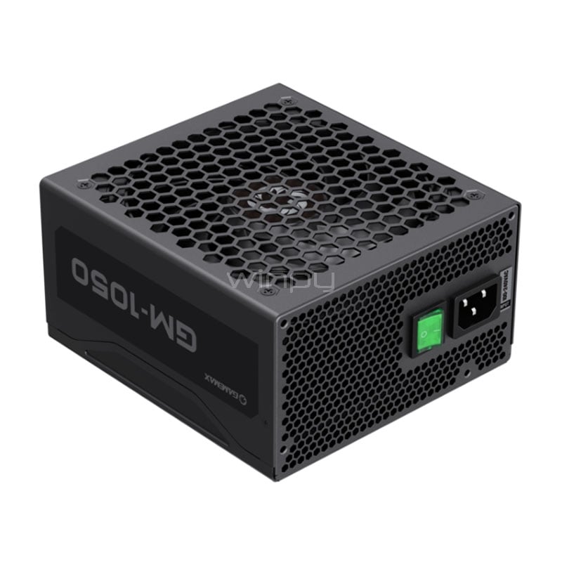 Fuente de Poder GameMax GM de 1050 Watts (Semi-Modular, Certificado 80+ Silver, ATX)