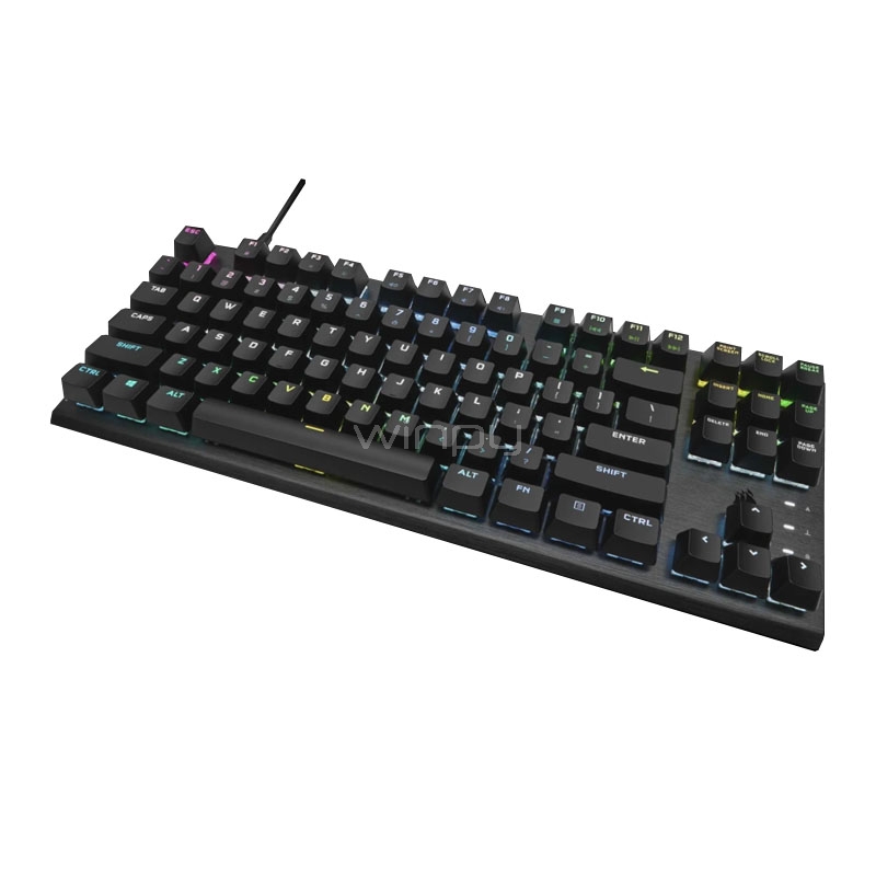 Teclado Mecánico Corsair K60 PRO TKL RGB (Switch OPX, Inglés, Negro)