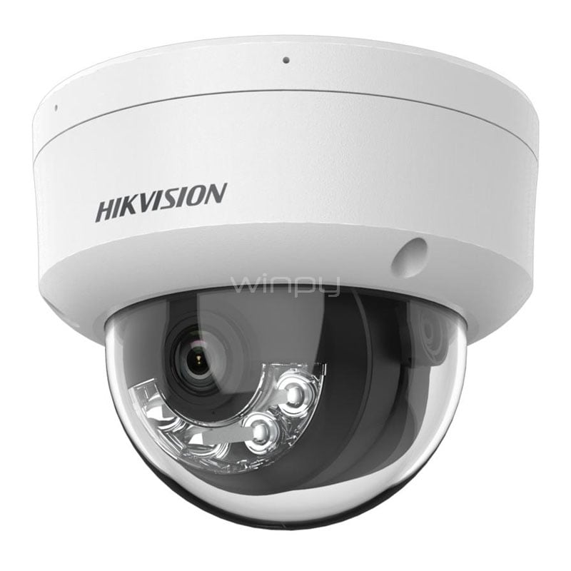 Cámara Domo Hikvision Smart Hybrid de Red (2.8mm, 4MP, H.265+, IP67, IK08)
