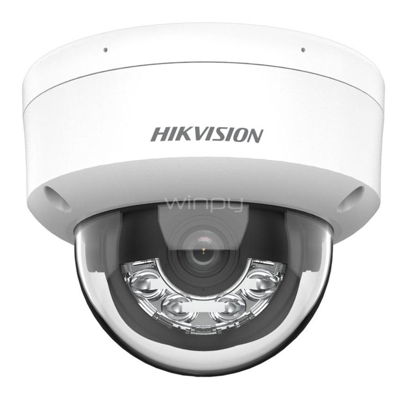 Cámara Domo Hikvision Smart Hybrid de Red (2.8mm, 4MP, H.265+, IP67, IK08)