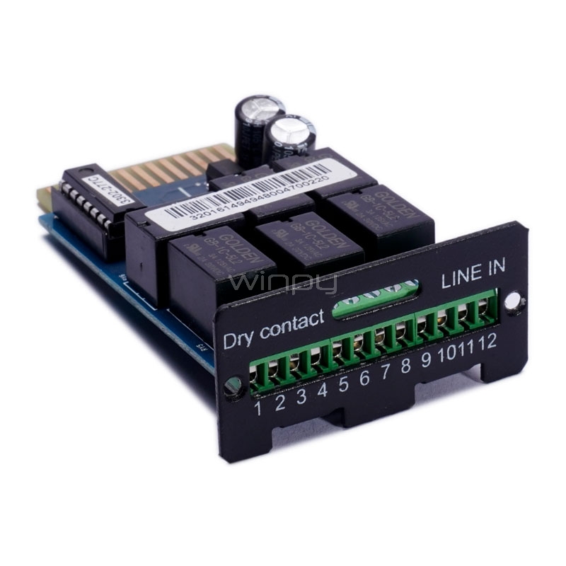 Tarjeta Contacto Seco Enersafe para Alarmas y Registro de Eventos