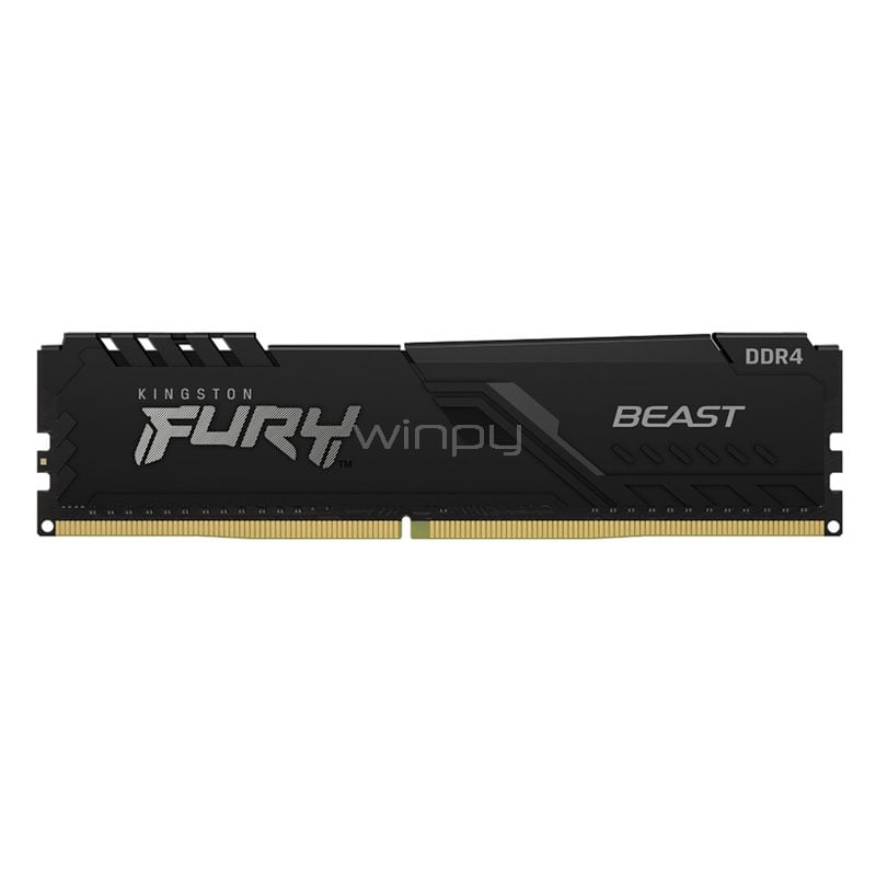Memoria RAM Kingston FURY Beast Black de 32GB (DDR4, 3200MHz, CL16, DIMM)
