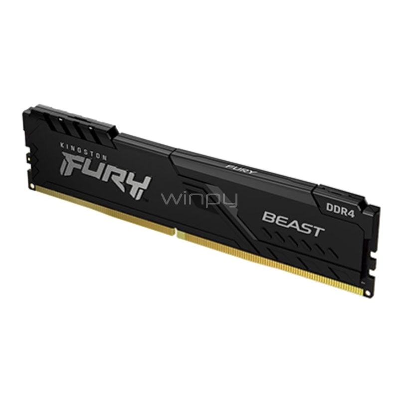 Memoria RAM Kingston FURY Beast Black de 32GB (DDR4, 3200MHz, CL16, DIMM)