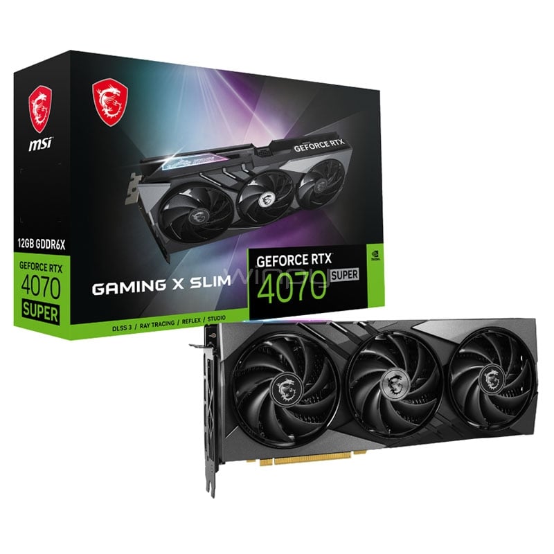 Tarjeta de Video MSI GeForce RTX 4070 SUPER GAMING X SLIM de 12GB