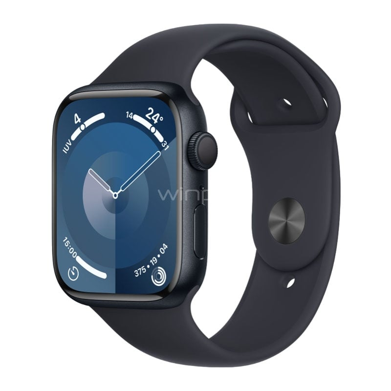Apple Watch Series 9 de 45mm (GPS, Case Aluminio, Correa Deportiva Midnight)