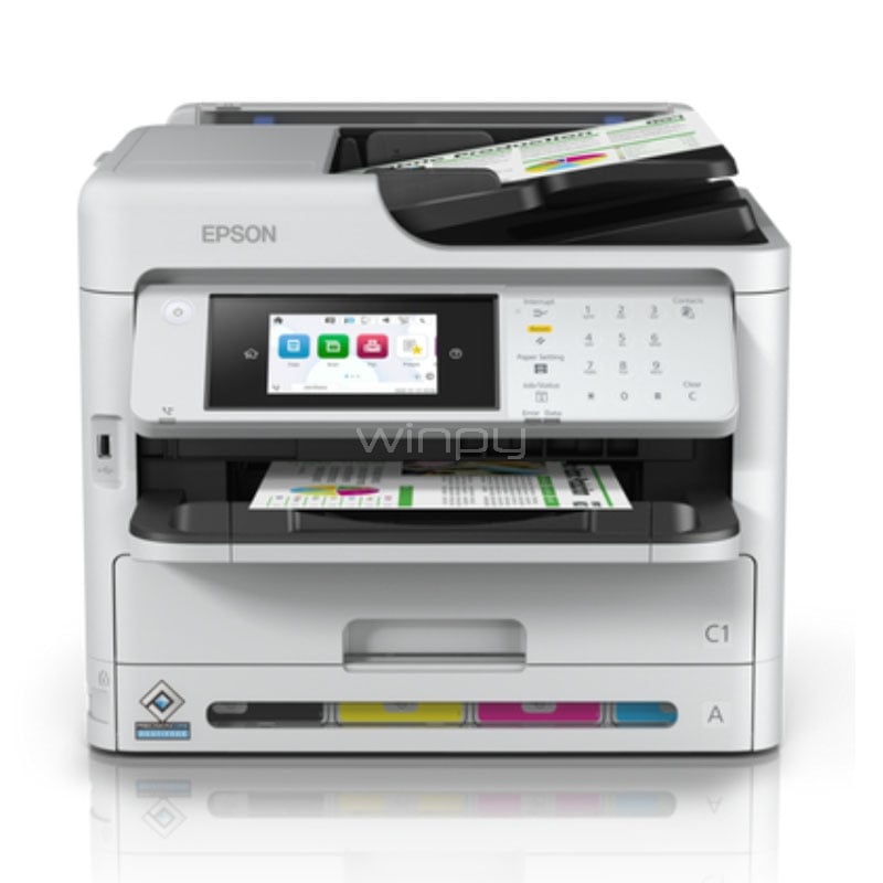 Multifuncional Epson WorkForce Pro WF-C5890 (Tinta Color, 25ppm, 1200dpi, Wi-Fi/USB)