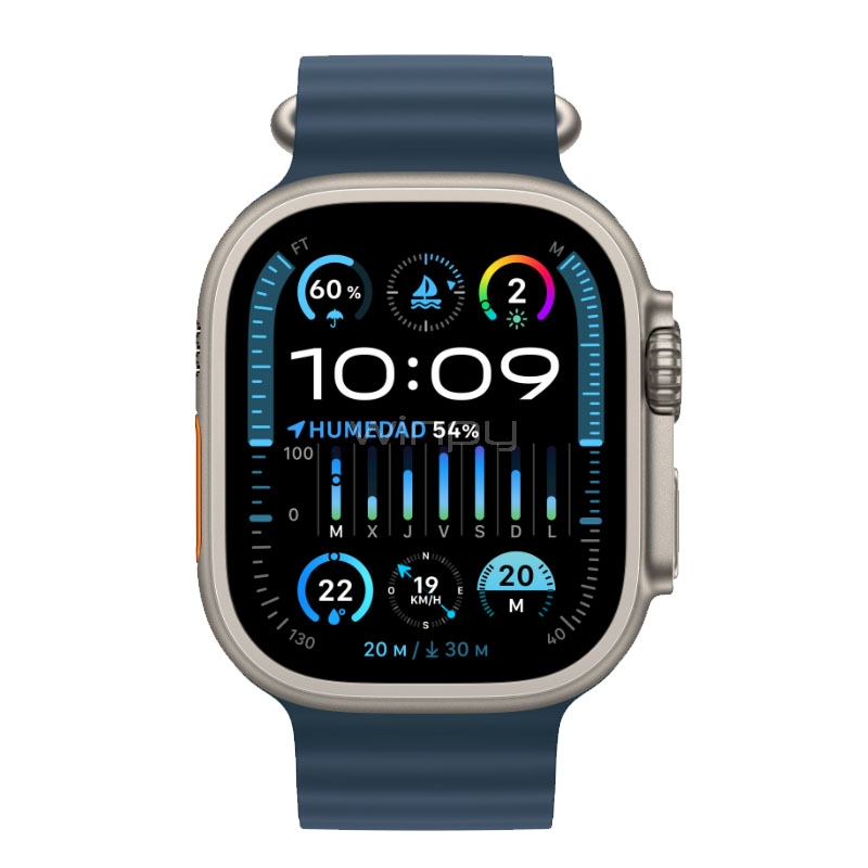 Apple Watch Ultra 2 de 49mm (OLED, GPS, Case Titanio, Correa Ocean Medianoche)
