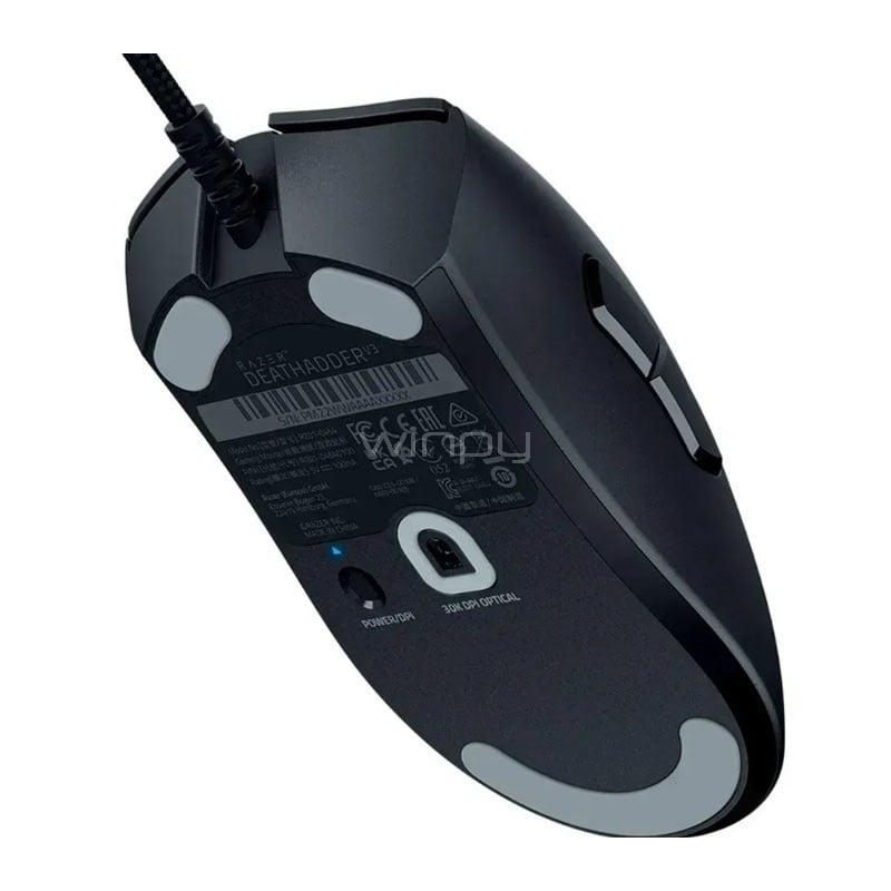 Mouse Gamer Razer DeathHadder V3 Black (Sensor Focus Pro, 30.000dpi, Speedflex)