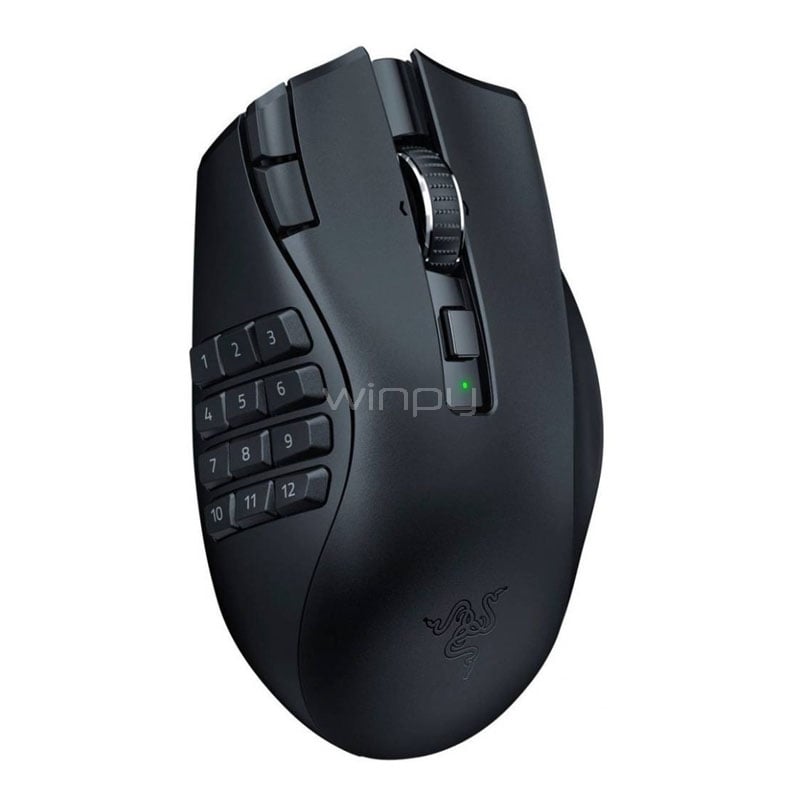 Mouse Gamer Razer Naga V2 Hyperspeed (Bluetooth/Dongle USB, 30.000dpi, 19 Botones, Negro)