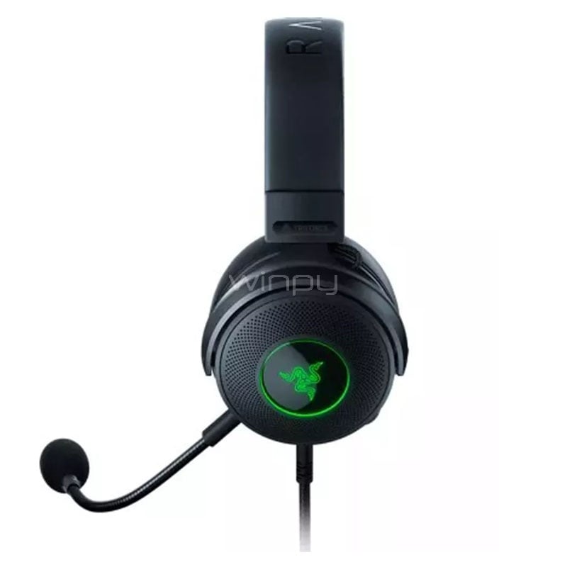Audífonos Gamer Razer Kraken V3 (USB, TriForce, RGB, Negro)