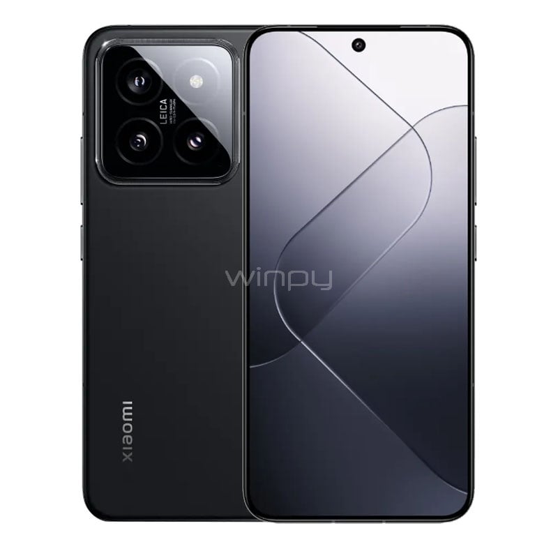 Celular Xiaomi 14 EU de 6.3“ (OctaCore, 12GB RAM, 512GB Internos, Negro)