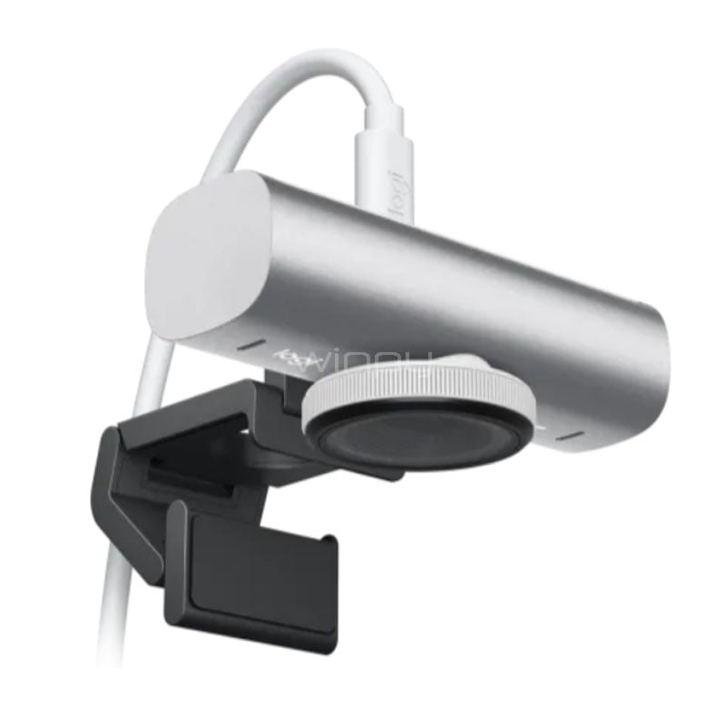 Webcam Logitech MX Brio (4K, 8.5MP, Micrófono, USB-C, Gris)