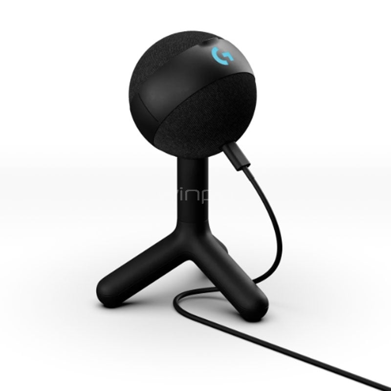 Micrófono Gamer Logitech Yeti Orb (RGB, USB-C, Negro)