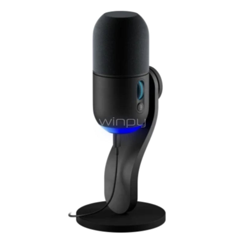 Micrófono Gamer Logitech Yeti GX (Supercardioide, RGB, USB-C, Negro)
