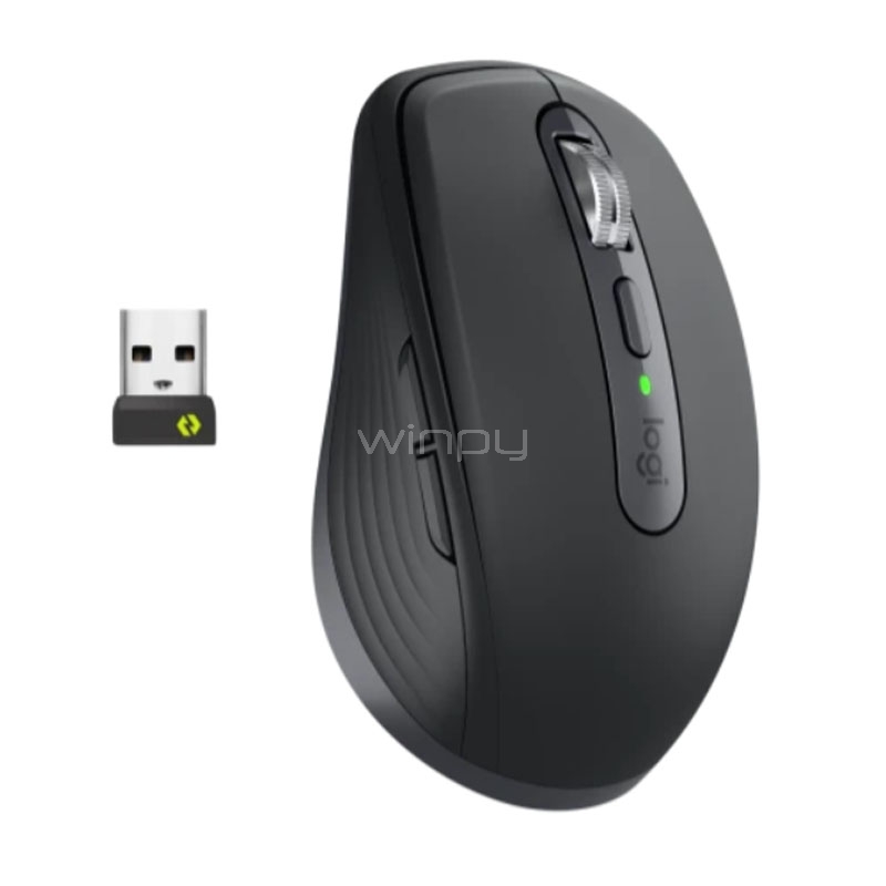 Mouse Inalámbrico Logitech MX Anywhere 3S (Bluetooth/Dongle USB, 8.000dpi, Negro)