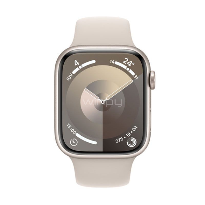 Apple Watch Series 9 de 41mm (GPS, Case Aluminio, Correa Deportiva Starlight)  