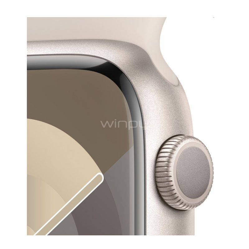 Apple Watch Series 9 de 41mm (GPS, Case Aluminio, Correa Deportiva Starlight)  