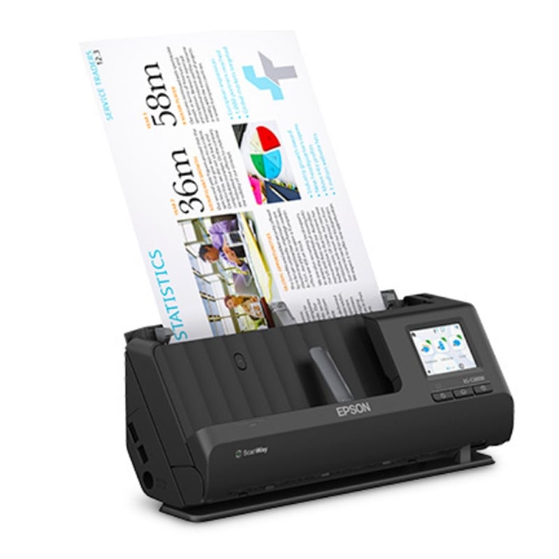 Escáner Epson WorkForce ES-C380W (Pantalla Táctil, 30ppm, 1200dpi, USB/Wi-Fi)