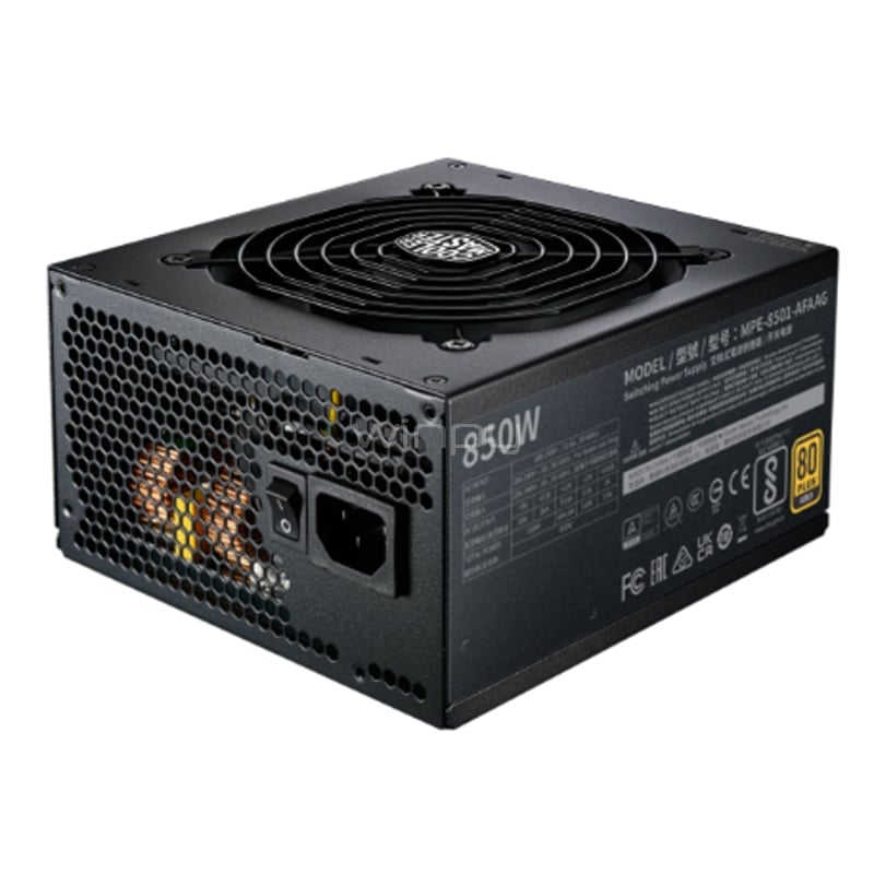 Fuente de Poder Cooler Master MWE GOLD V2 de 850W (Full Modular, Certificada 80+ Gold, ATX 3.0)