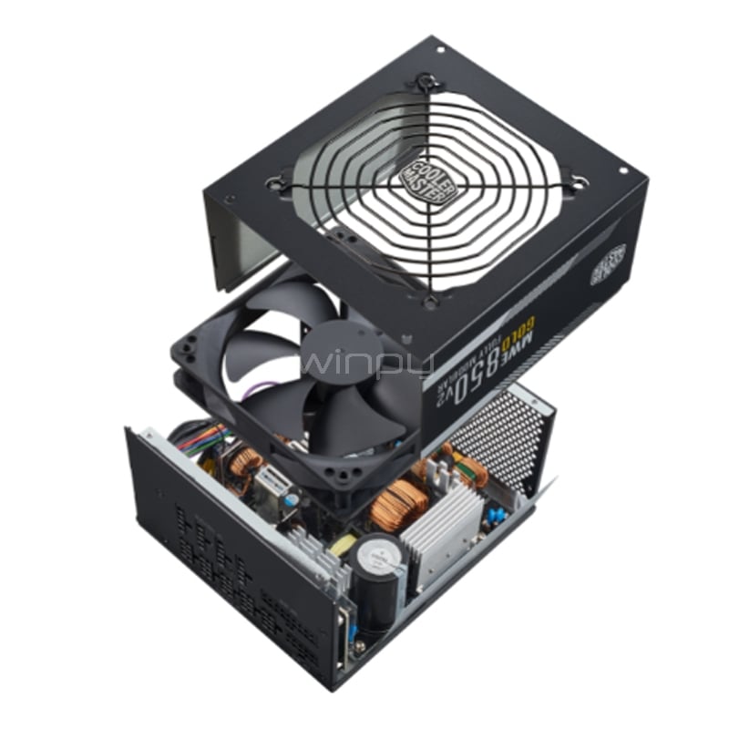 Fuente de Poder Cooler Master MWE GOLD V2 de 850W (Full Modular, Certificada 80+ Gold, ATX 3.0)